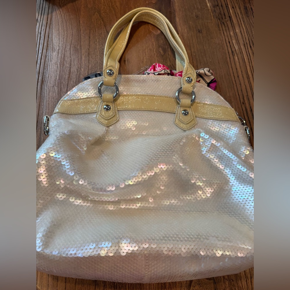 Coach Sequin Tote with Pink Accents - Picture 5 of 7